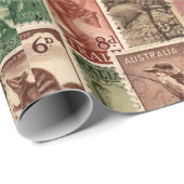  Australisch Collectie voor postzegels Cadeaupapier (Rol Hoek)