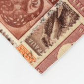  Australisch Collectie voor postzegels Fleece Deken (Hoek)