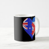 Australisch Cubaans vlaggeschut Koffiemok (Voorkant rechts)