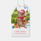 Australisch Cute Quokka Kerstmis Cadeaulabel (Voorkant)