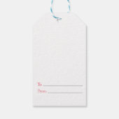 Australisch Cute Quokka Kerstmis Cadeaulabel (Achterkant)