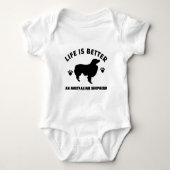 Australisch design van Shepherd dog Romper (Voorkant)