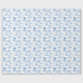 Australisch dier toile (blauw) inpakpapier (Vlak)