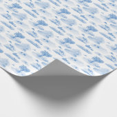 Australisch dier toile (blauw) inpakpapier (Hoek)