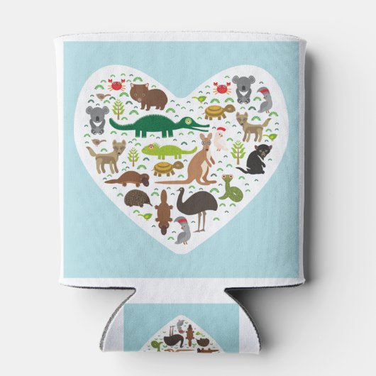 Australisch dierenhart blikjeskoeler (Achterkant)