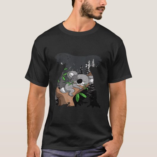 Australisch dierentuin Keeper Koala Beer T-shirt (Voorkant)