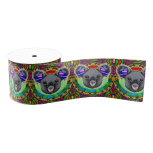 Australisch dierenvriend artsy koala beer patroon grosgrain lint
