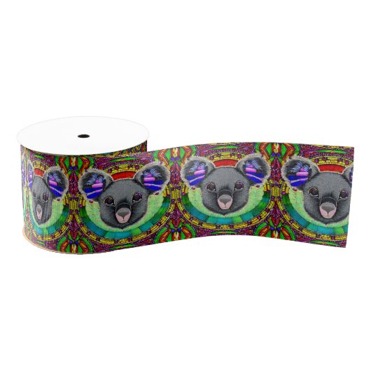 Australisch dierenvriend artsy koala beer patroon grosgrain lint (Spoel)