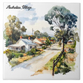 Australisch dorp tegeltje (Voorkant)