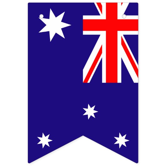 Australisch en Engels internationaal huwelijksfees Vlaggetjes (Eerste vlag)