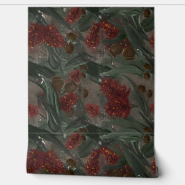 Australisch eucalyptus flessenborstel bloemmotief behang