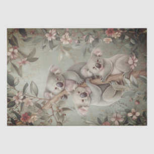 Australisch eucalyptus koala-Beer Tissuepapier