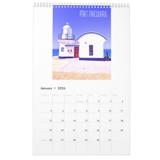 Australisch fotografisch iconisch Australië Kalender (Jan 2026)