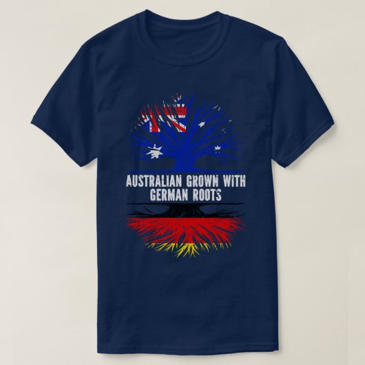 Australisch Gegroeid met Duitse Roots Australië Vl T-shirt (Design voorkant)