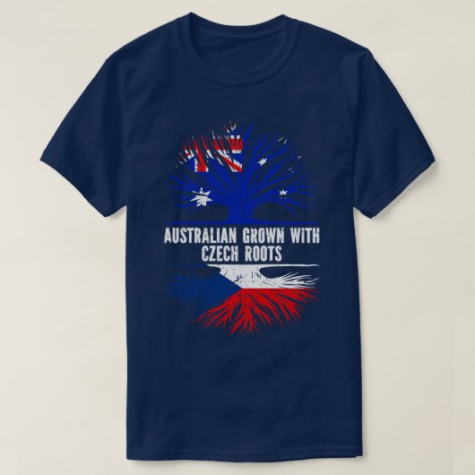 Australisch Gegroeid met Tsjechische Roots Austral T-shirt (Design voorkant)