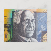 Australisch geld dollars briefkaart (Voorkant)