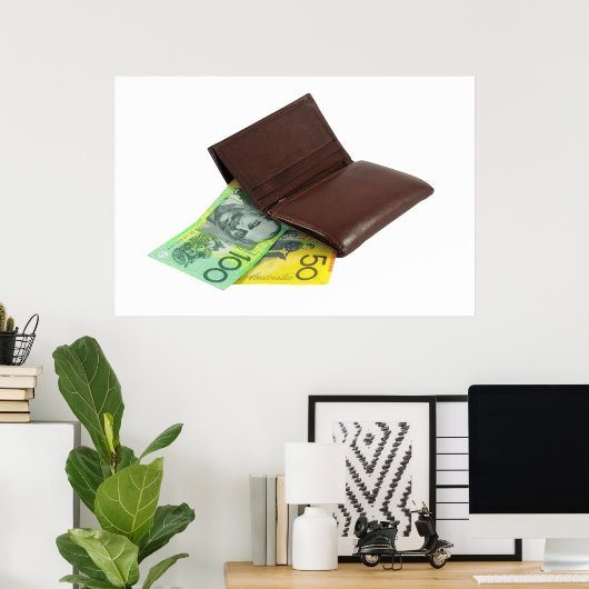 Australisch geld poster (Thuiskantoor)