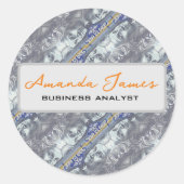 Australisch geldpatroon ronde sticker (Voorkant)