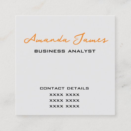 Australisch geldpatroon vierkante visitekaartje (Achterkant)