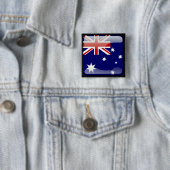 Australisch gepolijst vierkante button 5,1 cm (In situ)
