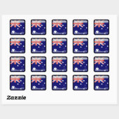 Australisch gepolijst vierkante sticker (Vel)