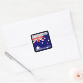 Australisch gepolijst vierkante sticker (Envelop)