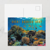 Australisch Great Barrier Reef gestileerd Briefkaart (Voorkant / Achterkant)