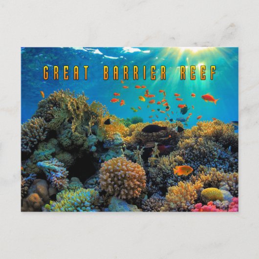 Australisch Great Barrier Reef gestileerd Briefkaart (Voorkant)