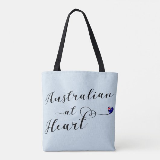Australisch hart boodschappentas, Aus Tote Bag (Achterkant)