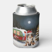 Australisch Herder Caravan Kerstavontuur Blikjeskoeler (Blikje Voorkant)