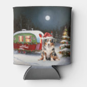 Australisch Herder Caravan Kerstavontuur Blikjeskoeler (Voorkant)