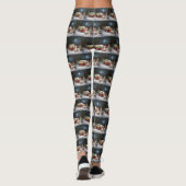 Australisch Herder Caravan Kerstavontuur Leggings (Achterkant)
