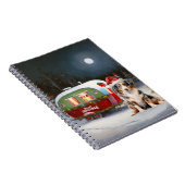 Australisch Herder Caravan Kerstavontuur Notitieboek (Rechterzijde)