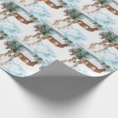 Australisch herderpapier (rood) cadeaupapier (Hoek)