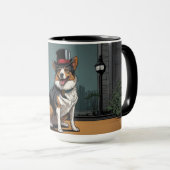 Australisch hondenboek in een straat mok (Voorkant rechts)