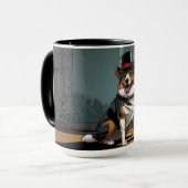 Australisch hondenboek in een straat mok (Voorkant links)