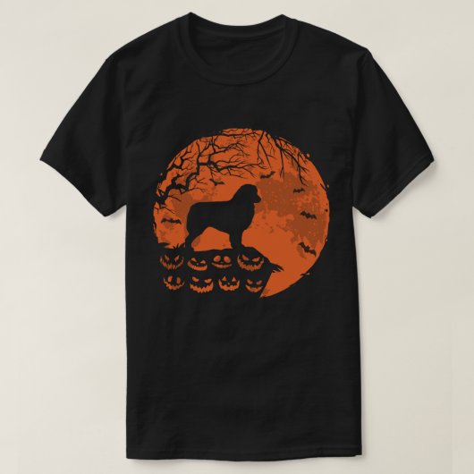 Australisch Hondenliefhebber Shephe en Moon Hallow T-shirt (Design voorkant)
