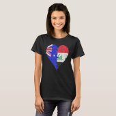 Australisch Irakees vlaghart T-shirt (Voorkant volledig)