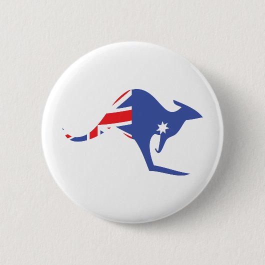 australisch kangaroe ronde button 5,7 cm (Voorkant)
