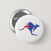 australisch kangaroe ronde button 5,7 cm (Voorkant /achterkant)
