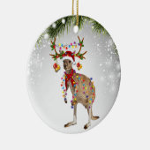 Australisch Kangaroo Santa animal marsupsous wildl Keramisch Ornament (Rechts)