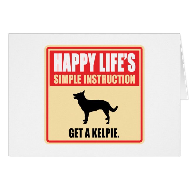 Australisch Kelpie (Voorkant Horizontaal)