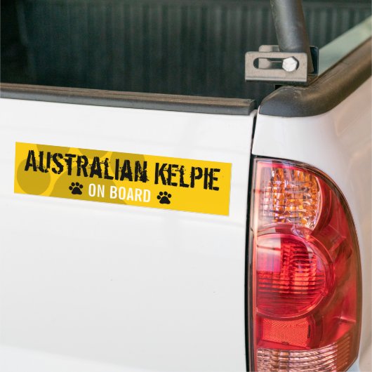 Australisch Kelpie aan boord Bumpersticker (Op Truck)
