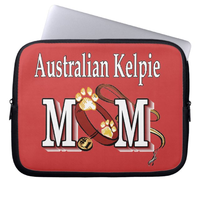 Australisch Kelpie Dog MOM Laptop Sleeve (Voorkant)