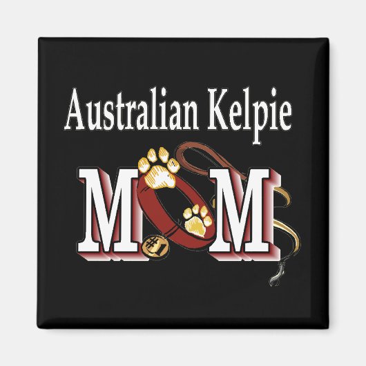 Australisch Kelpie Dog MOM Magneet (Voorkant)