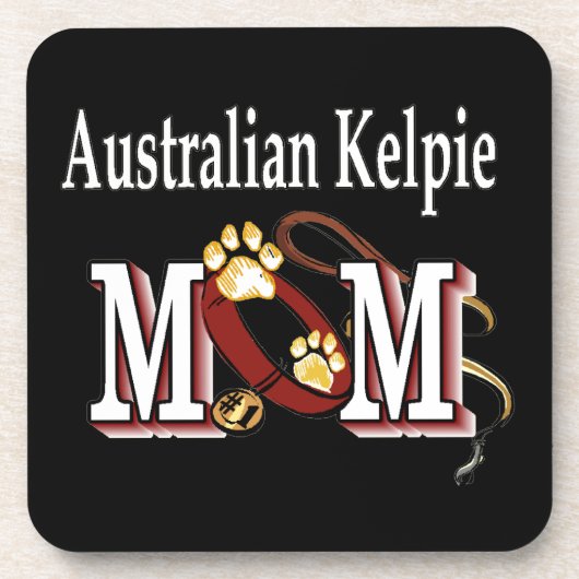 Australisch Kelpie Dog MOM Onderzetter (Voorkant)