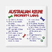 AUSTRALISCH KELPIE Eigendomsrecht 2 Magneet (Voorkant)