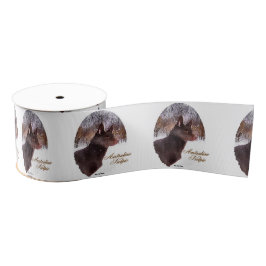Australisch Kelpie Kerstmis Grosgrain Lint