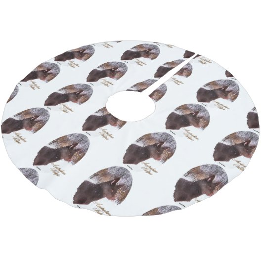 Australisch Kelpie Kerstmis Kerstboom Rok (Gekanteld)