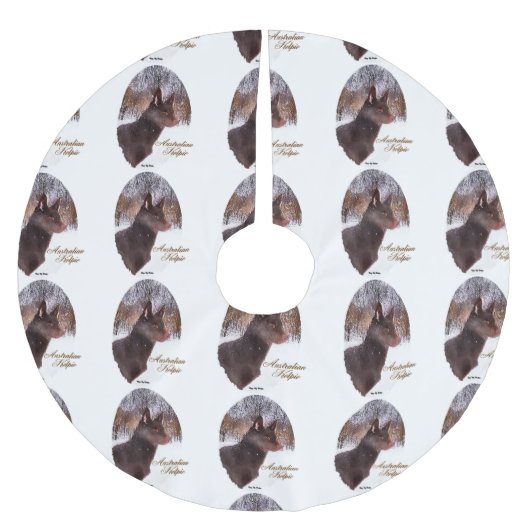 Australisch Kelpie Kerstmis Kerstboom Rok (Voorkant)